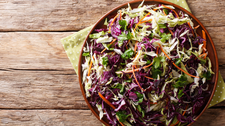 salad with shredded cabbage