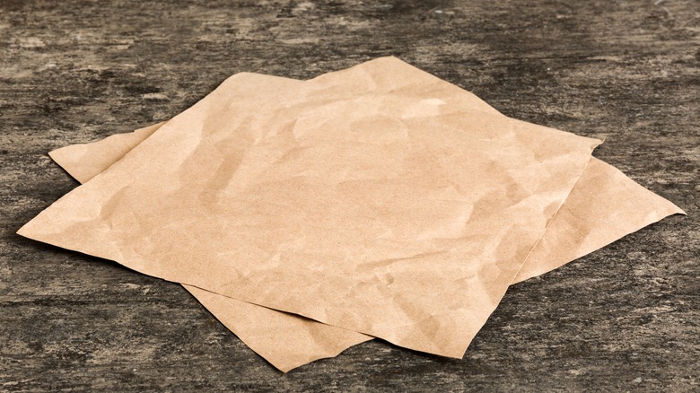 pieces of parchment paper