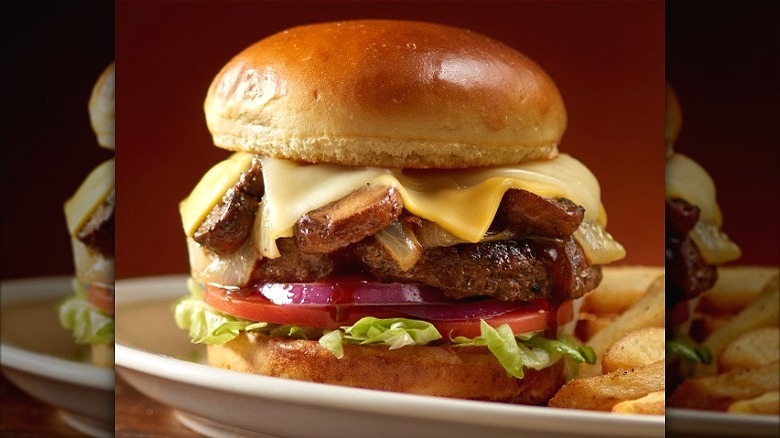 Smokehouse burger at Texas Roadhouse