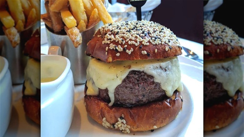 the Capital Grille burger