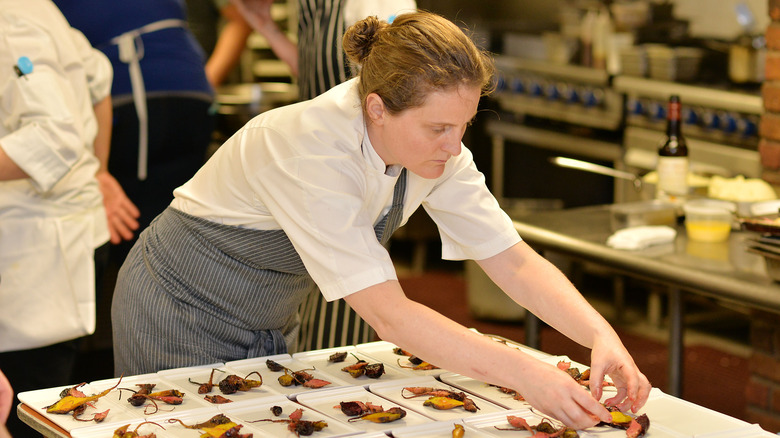 chef april bloomfield plating vegetables