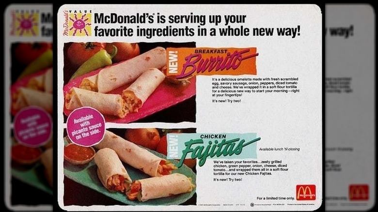 McDonald's fajita advertisement