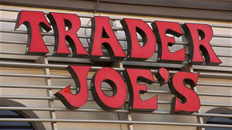 Red Trader Joe's store sign