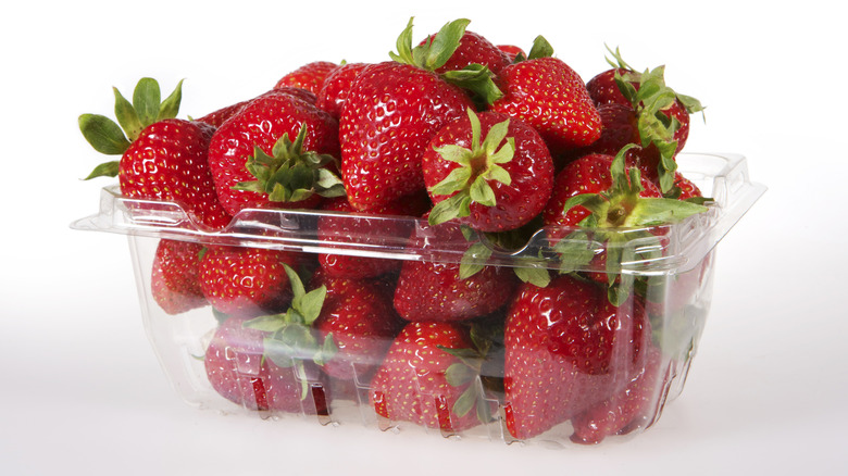 Carton of strawberries