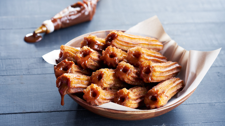 Churros filled with cajeta