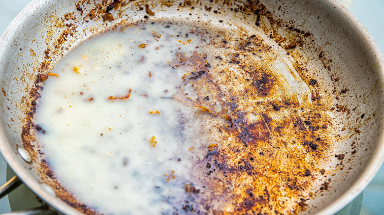 Pan of bacon grease