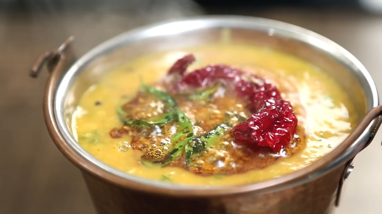 Tadka on top of dal