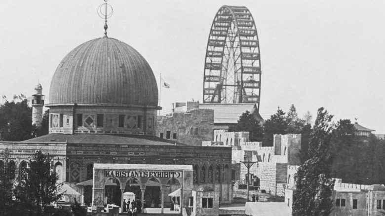 1904 World's Fair with ferris wheel