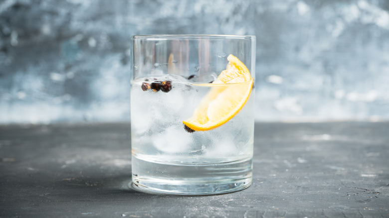 Gin with juniper berries