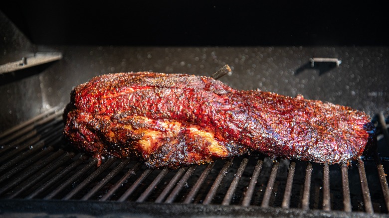 brisket on the grill