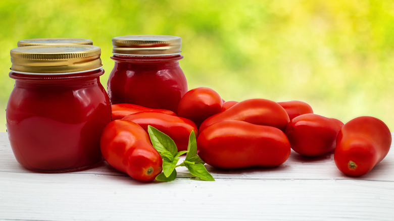 San Marzano tomatoes and sauce