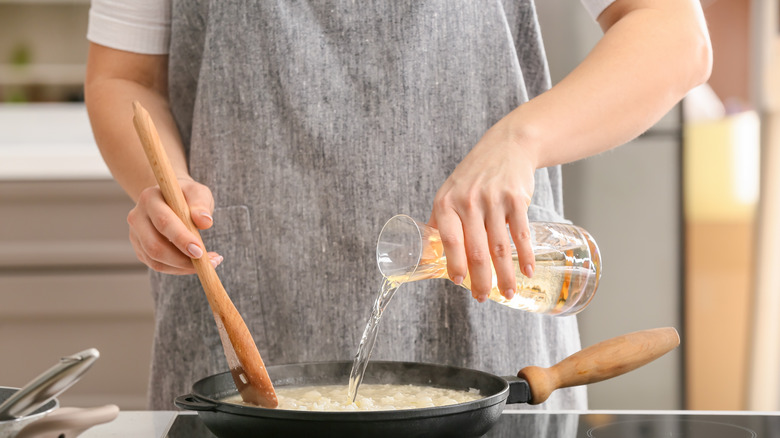 Cooking risotto