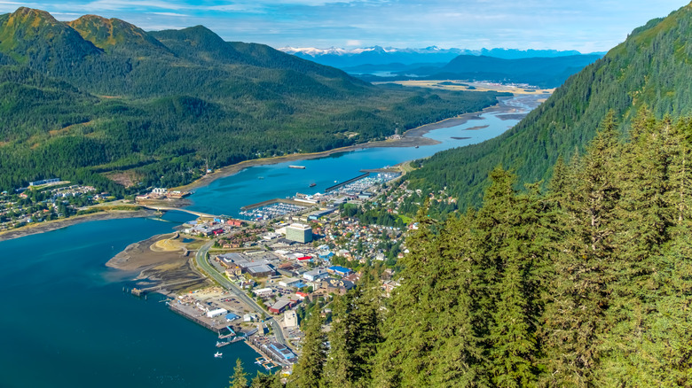 Aerial view of Juneau