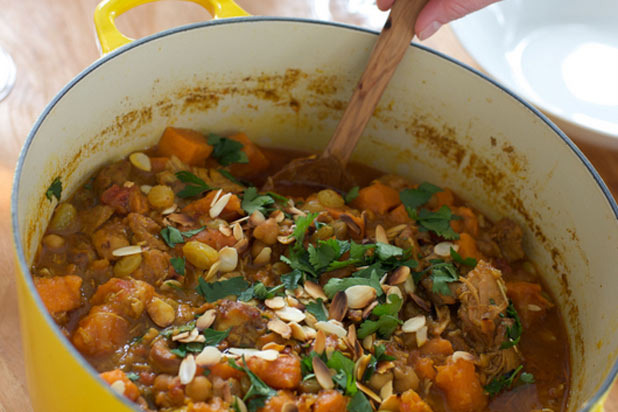 15. Chicken Tagine with Sweet Potatoes and Golden Raisins