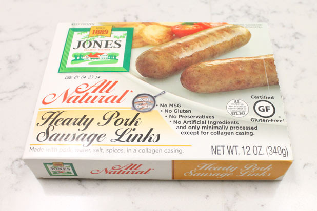 4) Jones Hearty Pork Sausage Links