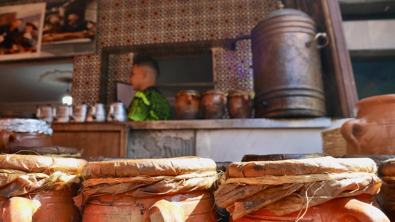 Mechoui alley in Marrakech