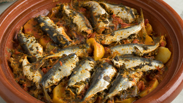 Moroccan sardine tagine