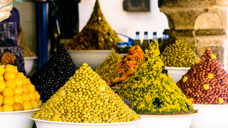 Olives in a souk