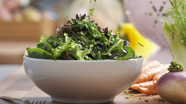 Bowl of leafy greens