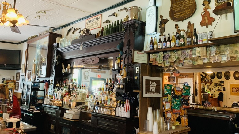 The bar at Nelsen's Hall