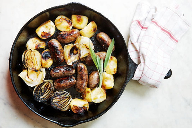 11. Sausages with Apples and Onions