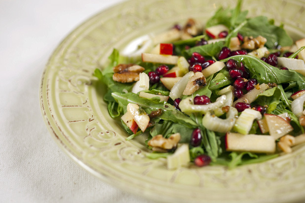 25. Apple and Arugula Salad with Toasted Walnuts