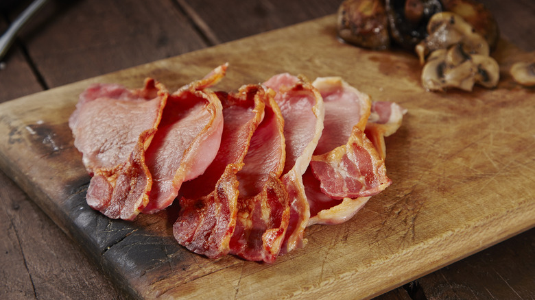 rashers of British back bacon