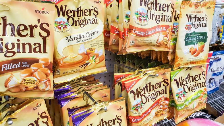 Bags of Werther's original candy