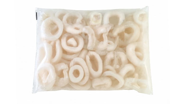 A bag of packaged squid
