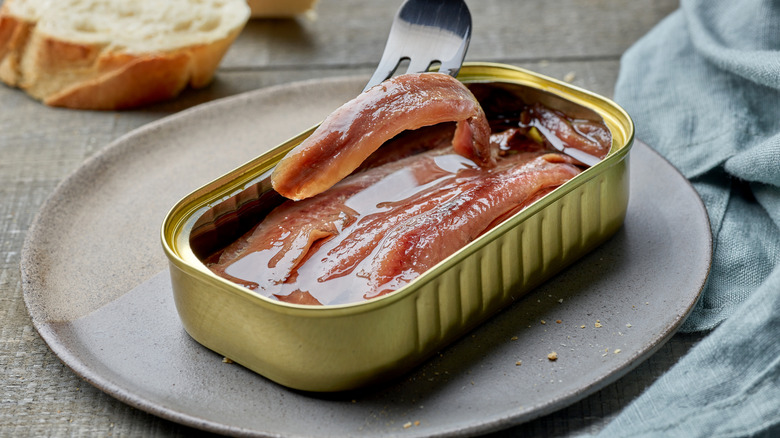 canned anchovy fillets