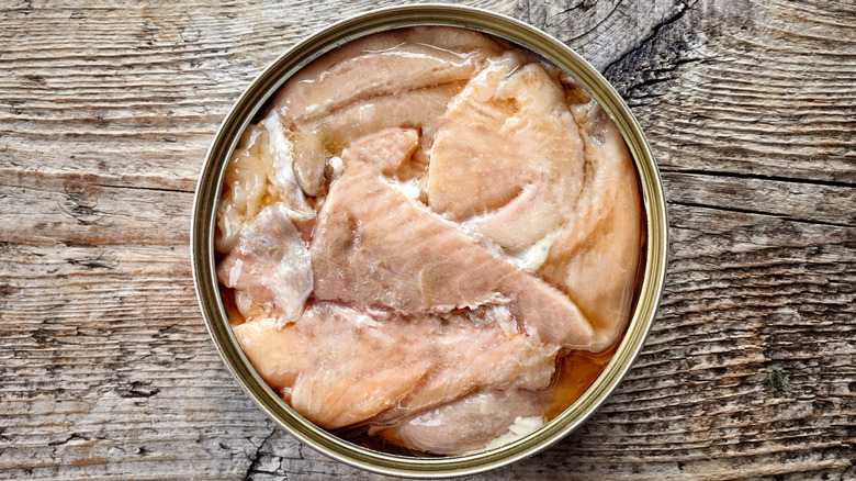 tin of canned salmon