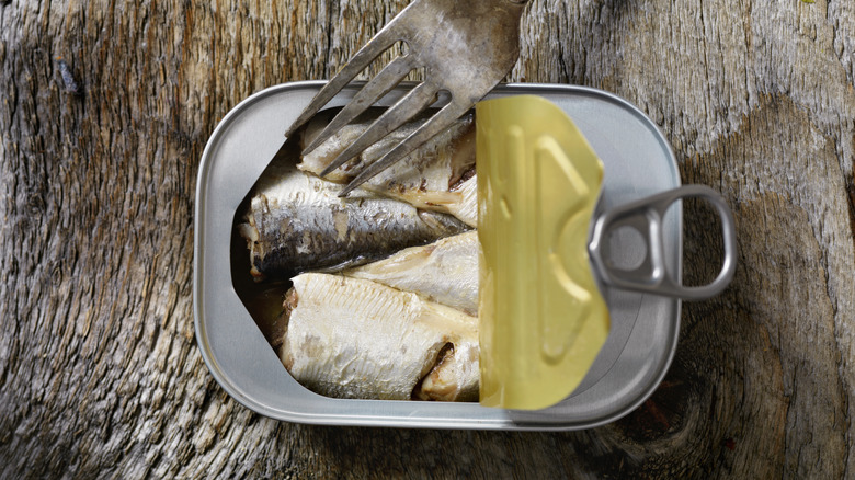 a tin of sardines