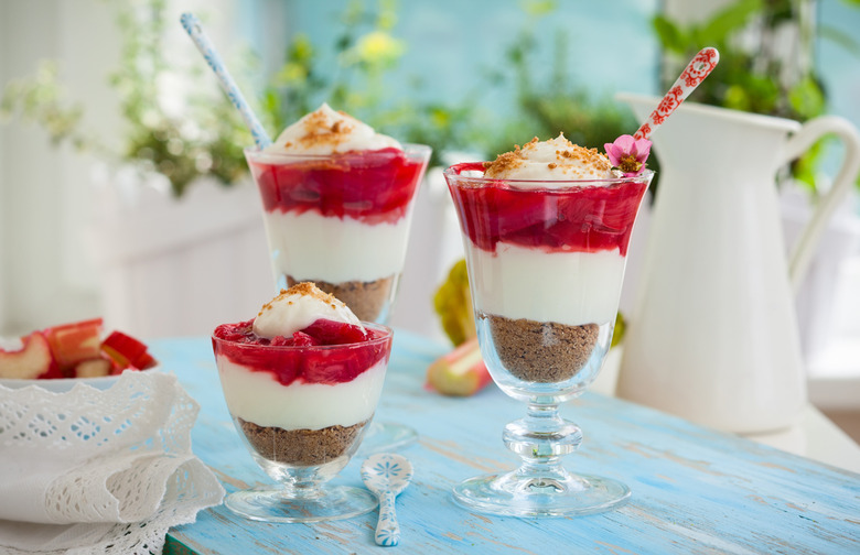 Easter Sunday: Rhubarb and Berry Trifle