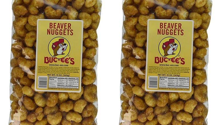 Bags of Buc-ee's Beaver Nuggets