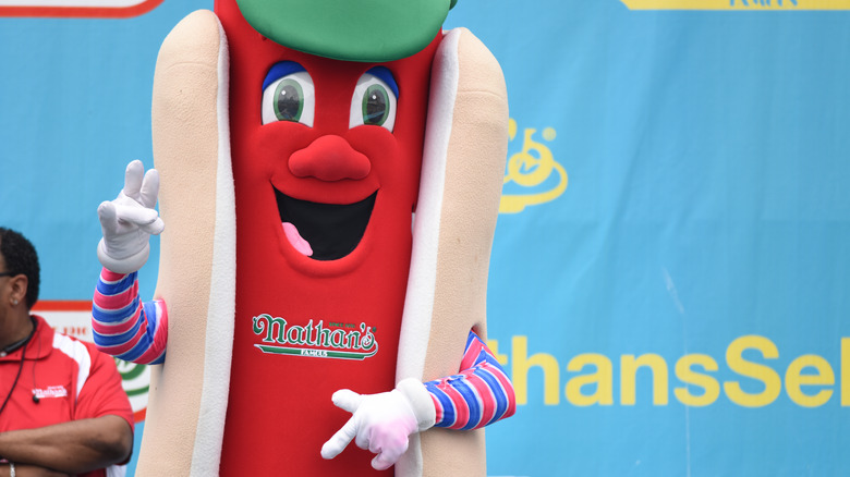 hot dog mascot