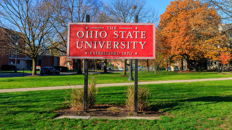 Ohio State University sign