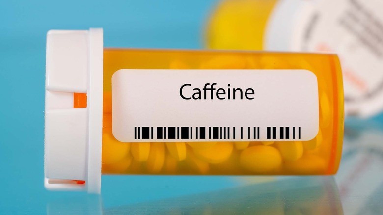 Caffeine pill bottle