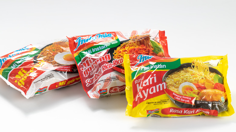 Packets of instant ramen