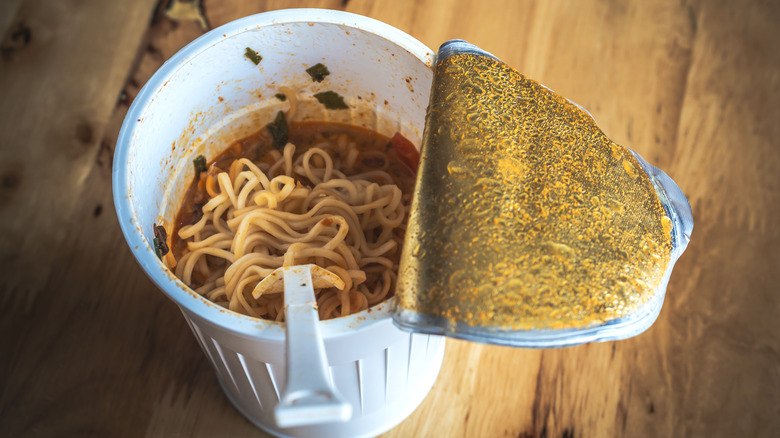 Instant ramen in cup