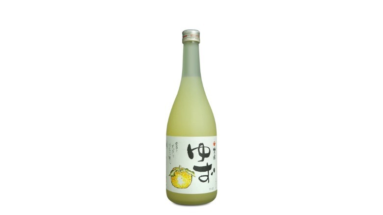 bottle of yellow Yuzushu