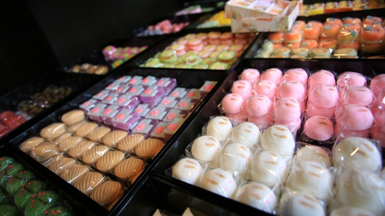 Wagashi display