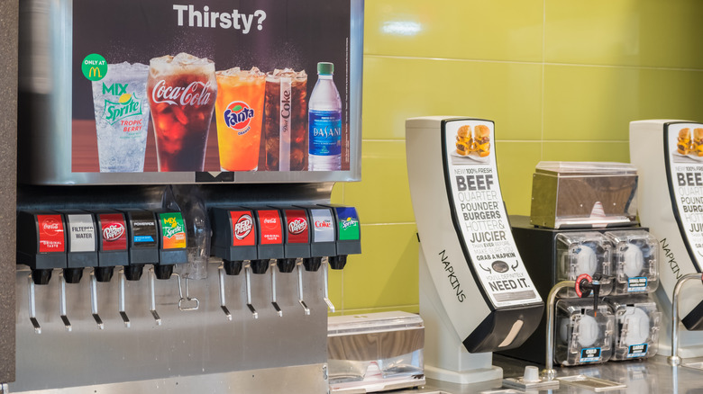 McDonald's soda fountain Coke