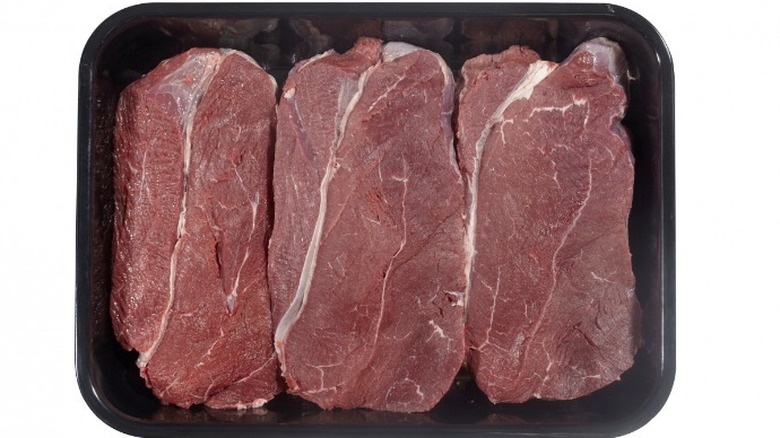 Veal cuts in package