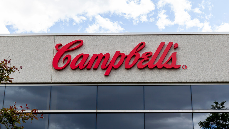 Campbell's sign on building