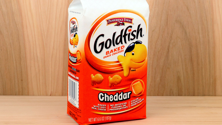 Bag of Goldfish crackers