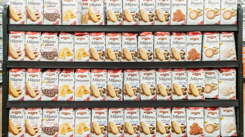 Store display of Pepperidge Farm cookies