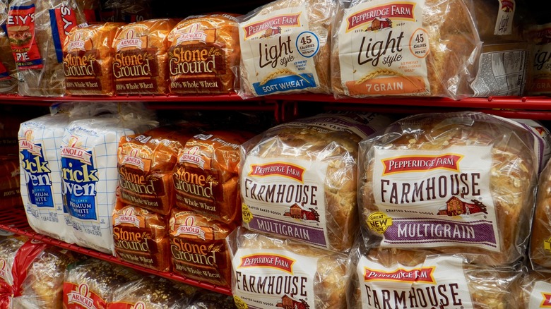 Pepperidge Farm bread on store shelf