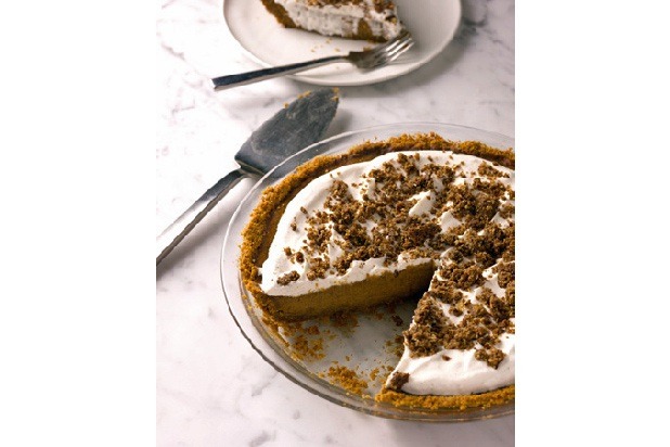 Bobby Flay's Pumpkin Pie with Bourbon-Maple Whipped Cream