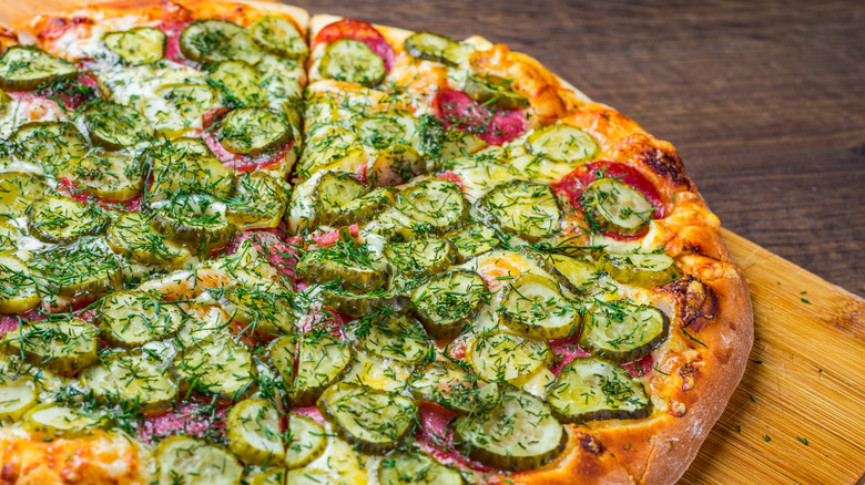 Dill pickle pizza 