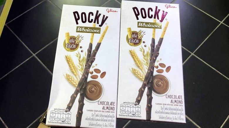 Pocky held over tile 